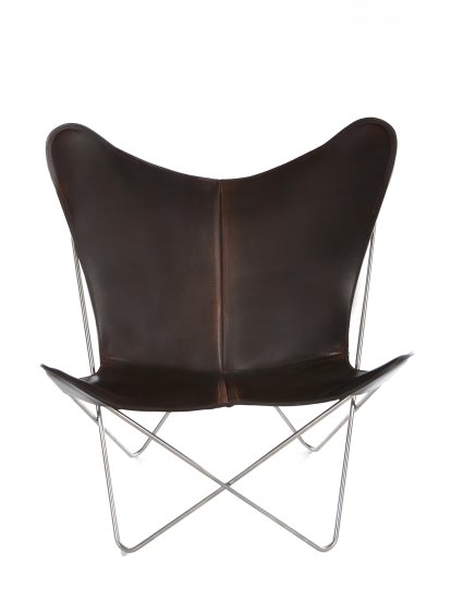 Trifolium Butterfly Chair, Mokka, Edelstahl