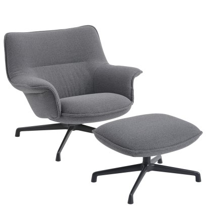 Doze Loungesessel, Mit Ottoman, Ocean 80 / Anthracite Black