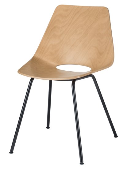 S 661, Buche gebeizt natur (TP 17), Tiefschwarz (RAL 9005)