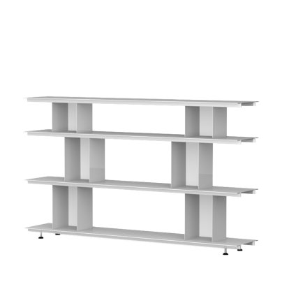 Zoll D Regal, Lichtgrau, 180 cm, H 33 cm / H 33 cm / H 22 cm