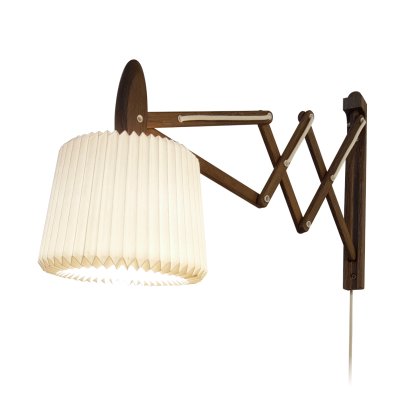 SAX Model 120 + 223 Scherenleuchte, Kunststoff, Smoked oak