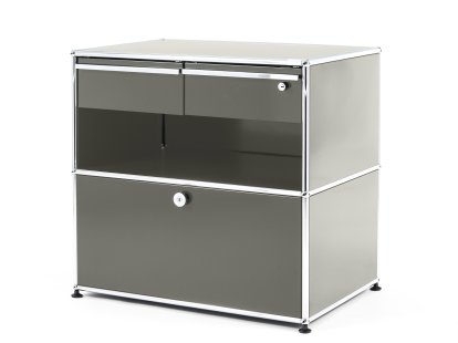 USM Haller Techniksideboard M, Lichtgrau RAL 7035