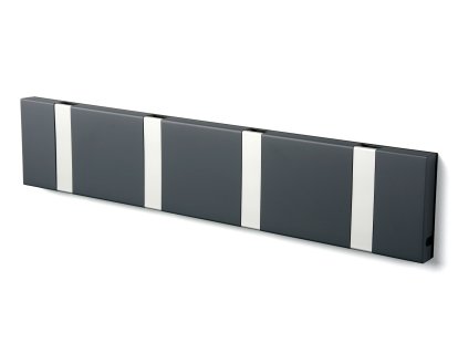 Knax, 4 Haken, Aluminium, MDF anthrazit lackiert