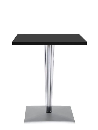 TopTop Esstisch, Eckig H 72 x B 60 x L 60 cm, Laminat, schwarz