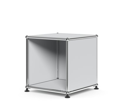USM Haller Wartezimmer-Beistelltisch, H 35 x B 35 x T 35 cm, USM mattsilber