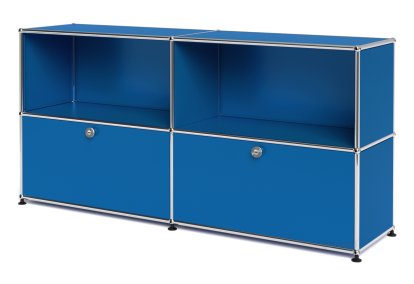 USM Haller Sideboard L mit 2 Klappen, Enzianblau RAL 5010