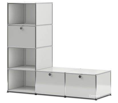 USM Haller Garderobenregal/Bank, Lichtgrau RAL 7035