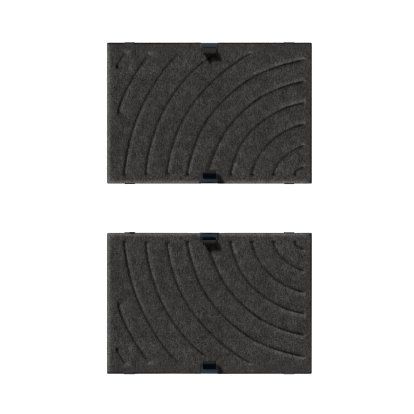 USM Soft Panel Mono für USM Haller Regale, 50 cm x 35 cm, Dunkelgrau, Rund