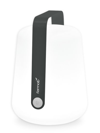 Balad Leuchte, Groß (38 cm) mit Kerzenlicht-Flackermodus, Anthrazit