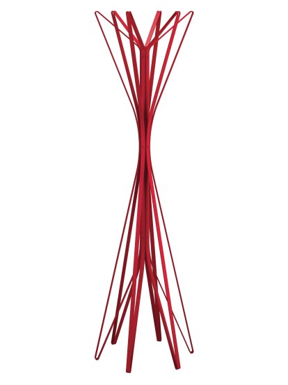 Garderobe Aster, rot, 6 Haken