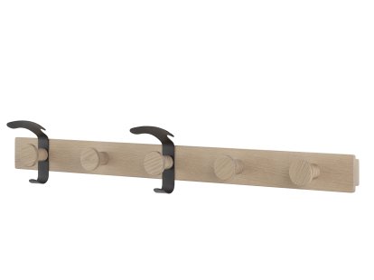 Avail Garderobe, Eiche/schwarz