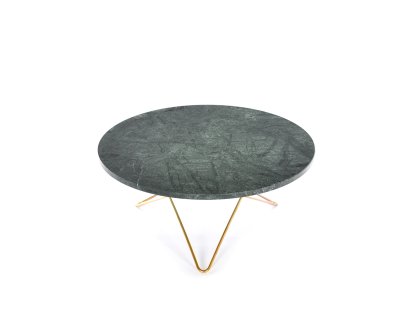 O Table, Grün Indio, Messing