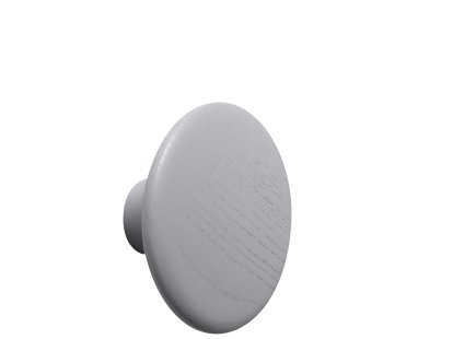 The Dots Wandhaken, M (Ø 13 cm), Grau