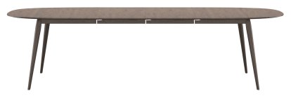 PLAYdinner Lamé Tisch, Eiche geräuchert, Mit zwei Einlegeplatten (L 180-280 cm)