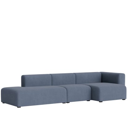 Mags Sofa Kombination 4, Armlehne rechts, Linara 198 - blau