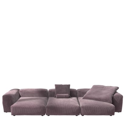 Vetsak Sofa Set 5, Cord velours - Blossom, Mit Kissen