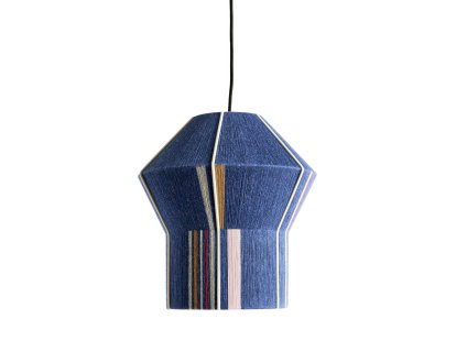 Bonbon Pendelleuchte, H 34 x B 31 cm, Petit bleu