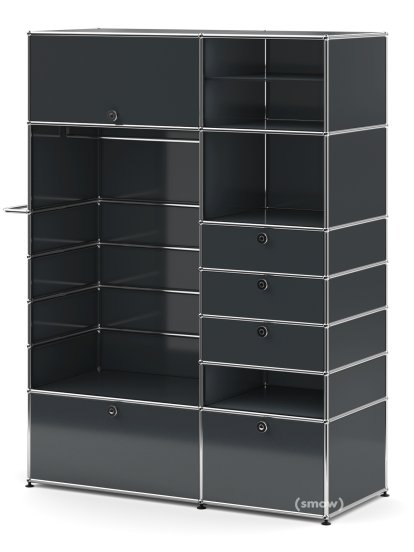 USM Haller Garderobenschrank Typ 2, Anthrazitgrau RAL 7016