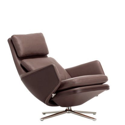 Grand Relax Loungesessel, Ohne Ottoman, Leder Premium F, kastanie, Poliert, 41,5 cm
