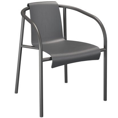 Nami Dining Chair, Mit Armlehnen, Dark grey