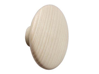 The Dots Wandhaken, L (Ø 17 cm), Esche