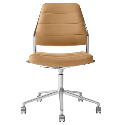 Swivel 454+ Drehstuhl, Rollfuß, Leder camel