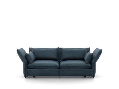 Mariposa Sofa, Zweieinhalbsitzer (H80,5 x B171 x T101,5 cm), Iroko stahlblau