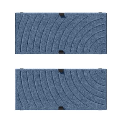 USM Soft Panel Mono für USM Haller Regale, 75 cm x 35 cm, Blau, Rund