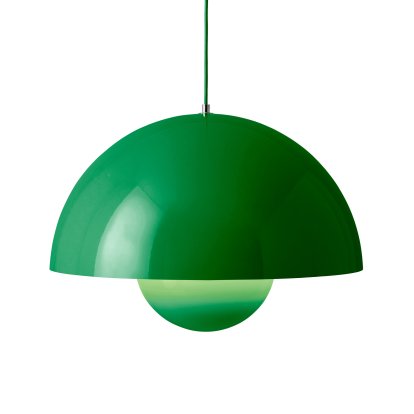 Flowerpot VP2 Pendelleuchte, Signal green