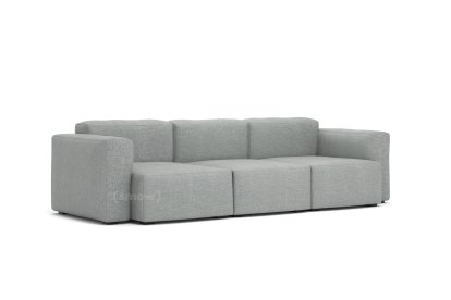 Mags Soft Sofa Kombination 1, 3 Sitzer, Hallingdal - warmgrau