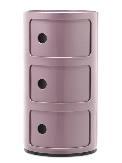 Componibili Container rund 3 Fächer, Mauve