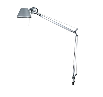 Tolomeo Tischleuchte, Aluminium, mit USM-Haltezapfen für USM Haller Adaptionspunkt, Halogenlampe