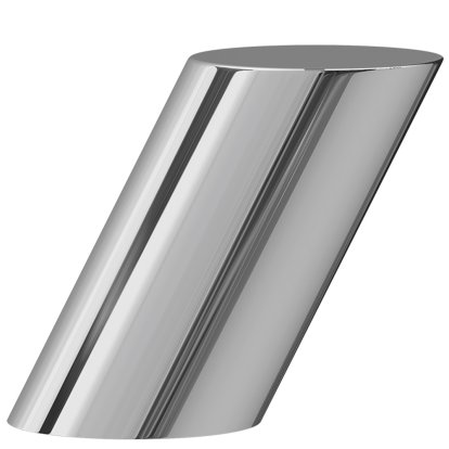 Tilt  Beistelltisch, Metall, Stahl, poliert