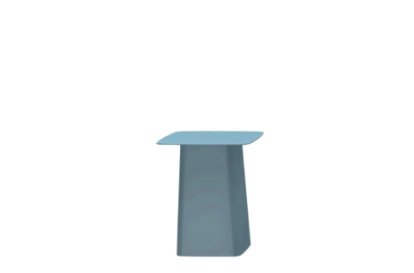 Metal Side Table Outdoor, Klein (H 38 x B 31,5 x T 31,5 cm), Eisgrau