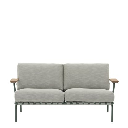Settle Outdoor 2-Sitzer-Sofa, Dark green, Ribbed Weave 2