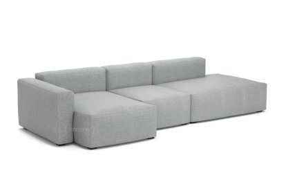 Mags Soft Sofa Kombination 4, Armlehne links, Hallingdal - warmgrau