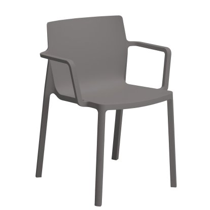LP Stuhl Recycled, Mit Armlehnen, London grau