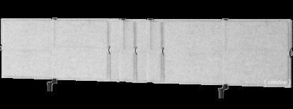 USM Privacy Panels Tischblende, Für USM Haller Tisch Plus/Advanced, 200 cm, Hellgrau