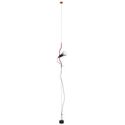 Parentesi Dimmer Steh- und Deckenleuchte, Rot, mit LED Reflektorbirne 12W / 1180lm