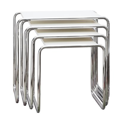 B 9 Satztischset, Decklackiert, Reinweiß (RAL 9010)