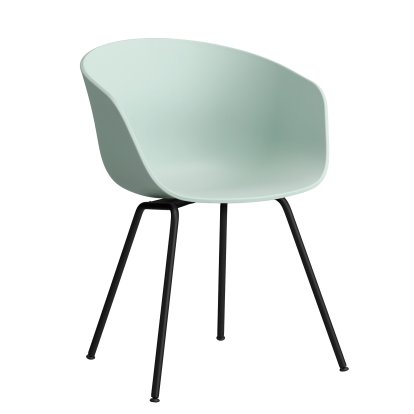 About A Chair AAC 26 Armlehnstuhl, Dusty mint 2.0, Stahl pulverbeschichtet schwarz