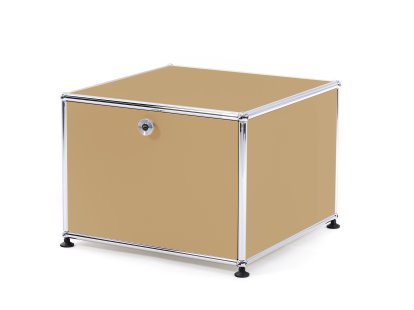 USM Haller Druckercontainer, 50 cm, USM beige, Mit Füßen