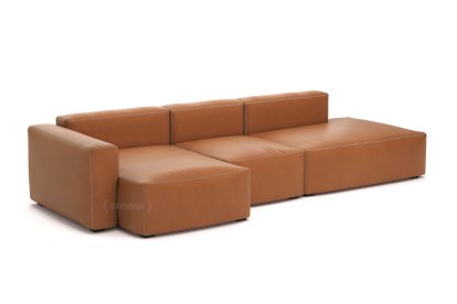 Mags Soft Sofa Kombination 4, Armlehne links, Leder Sense - cognac