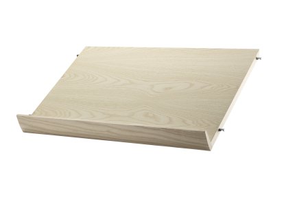 String System Zeitschriftenablage Holz, 58 x 30 cm, Eschefurnier