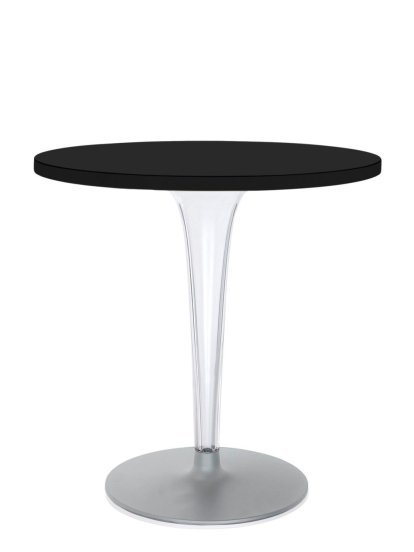 TopTop Esstisch, Rund Ø 70 x H 72 cm, Laminat, schwarz