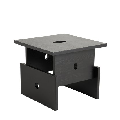 Wood Box Couchtisch, Eiche schwarz lackiert