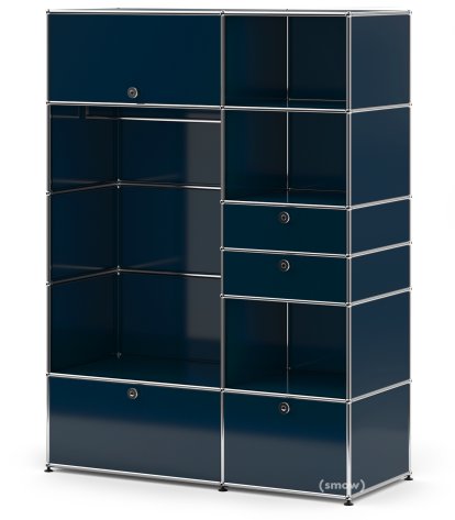 USM Haller Garderobenschrank Typ 1, Stahlblau RAL 5011