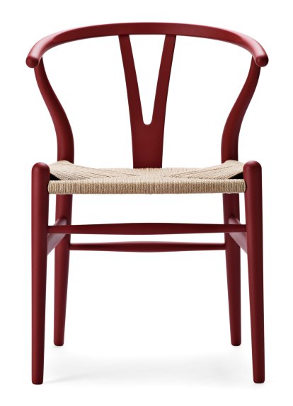 CH24 Wishbone Chair Soft Colours, Soft Red