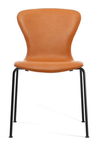 PLAYchair Tube Stuhl, Ohne Armlehnen, Leder cognac