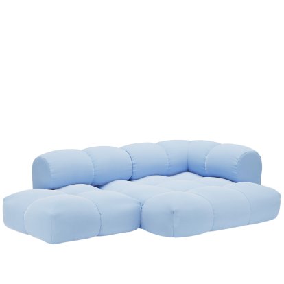 Sander Sofa Design 6, Armlehne rechts, Nuvem - Taubenblau 621